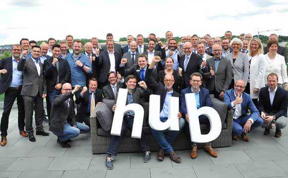 Gruppenbild mit Digital Hub Unterstützenden