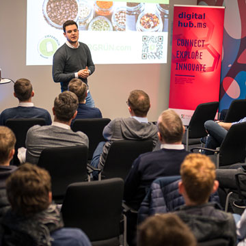 Liefergrün beim Pitch im Digital Hub münsterLAND