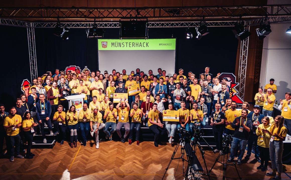  Mehr als 100 Teilnehmende hackten beim Münsterhack an der digitalen Stadtentwicklung. 