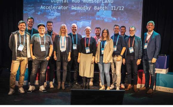 Akteurinnen und Akteure beim Accelerator Demoday